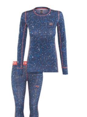 Kari Traa Navy Performance Constellation Top with Coral Accents in S